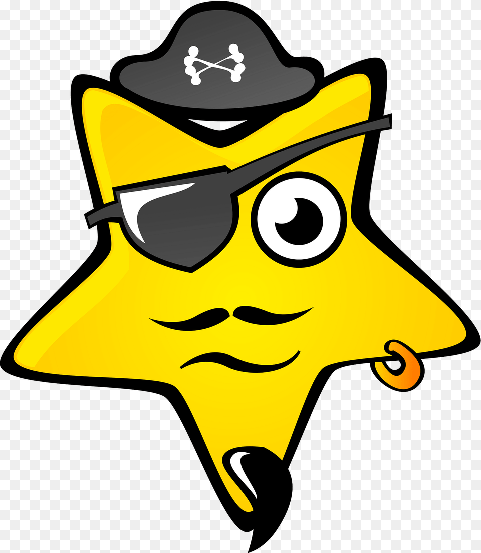 Pirate Star Clipart, Symbol, Person, Star Symbol, Badge Free Png Download