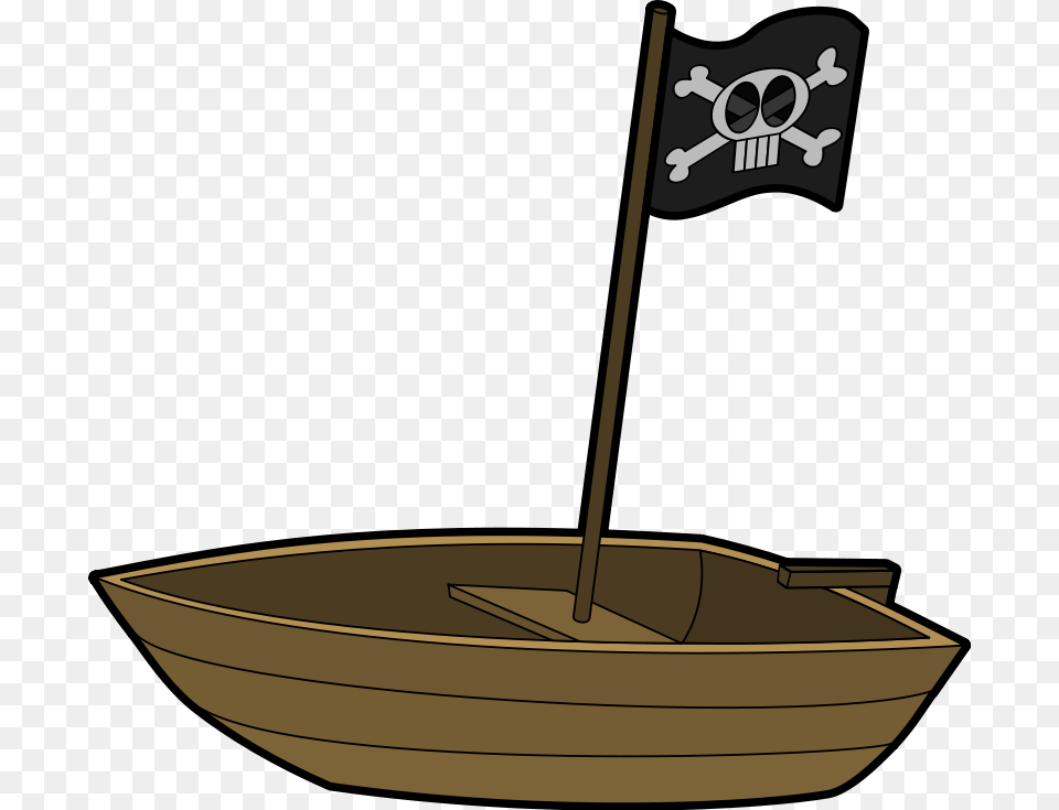 Pirate Treasure Chest Clip Art, Boat, Dinghy, Transportation, Vehicle Png Image