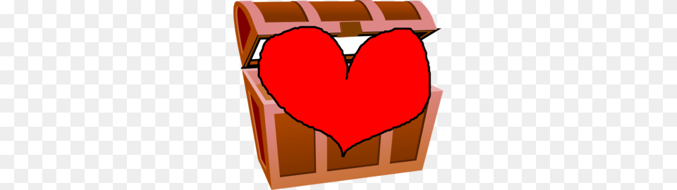 Pirate Treasure Chest With Coins Clip Art For Web, Heart Free Png