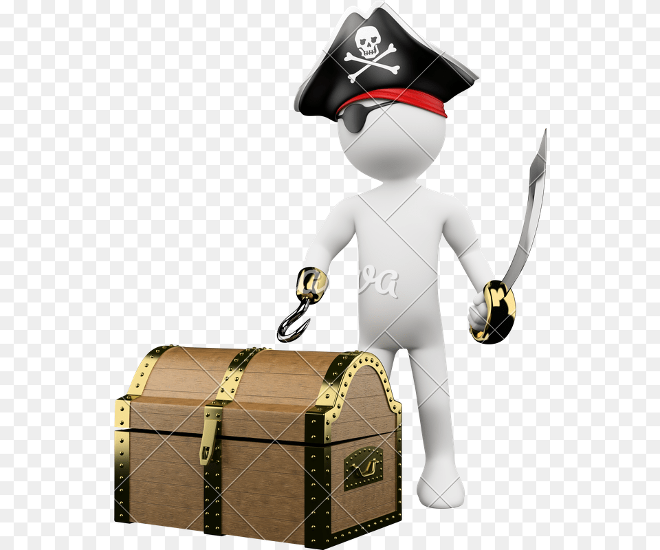 Pirate With Treasure, Baby, Person, Bow, Weapon Png