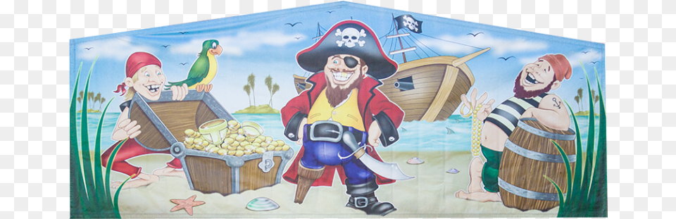 Pirates Banner, Person, Pirate, Art, Baby Free Png Download