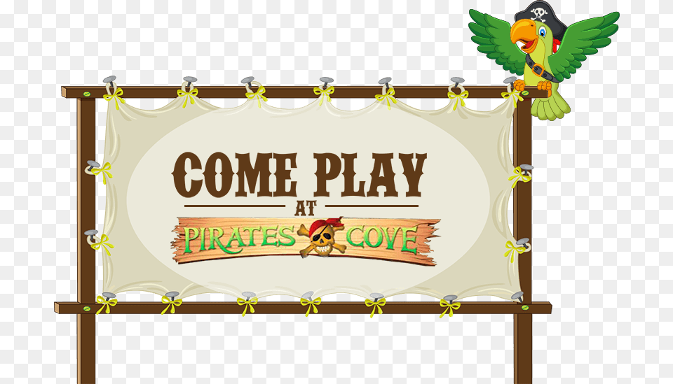 Pirates Cove Come Play Image Pirates Cove Banner Image Bosshoss I Say A Little, Animal, Zoo, Text, Crib Png