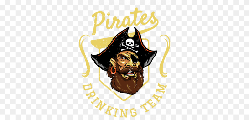 Pirates Drinking Team Piracy, Person, Pirate, Logo, Face Free Png