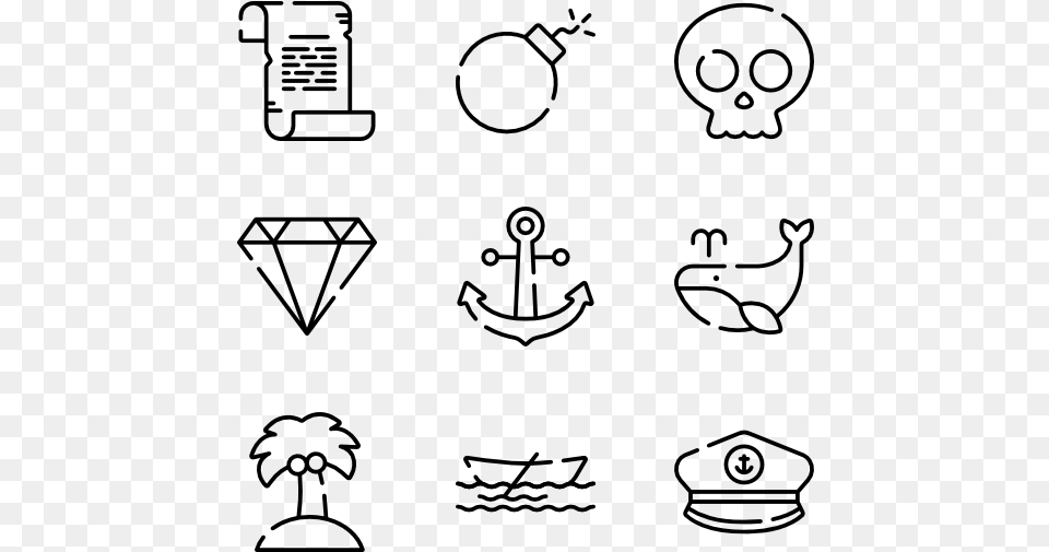 Pirates Email Phone Address Icons, Gray Free Png