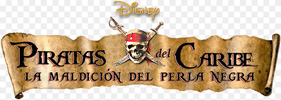 Pirates Of The Caribbean, Logo, Emblem, Symbol, Person Png Image