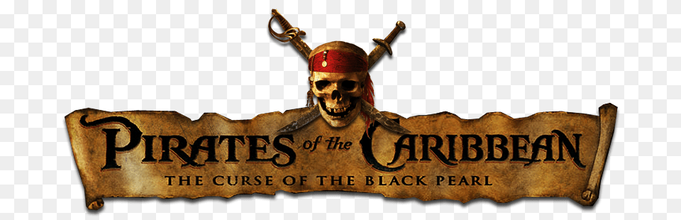 Pirates Of The Caribbean Banner, Cross, Symbol, Logo, Person Free Png Download