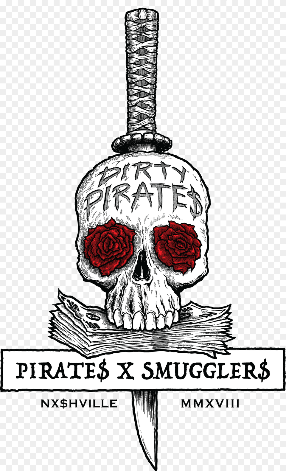 Pirates X Smugglers Logo Vector Illustration Smuggler Logo, Sword, Weapon, Flower, Plant Png Image