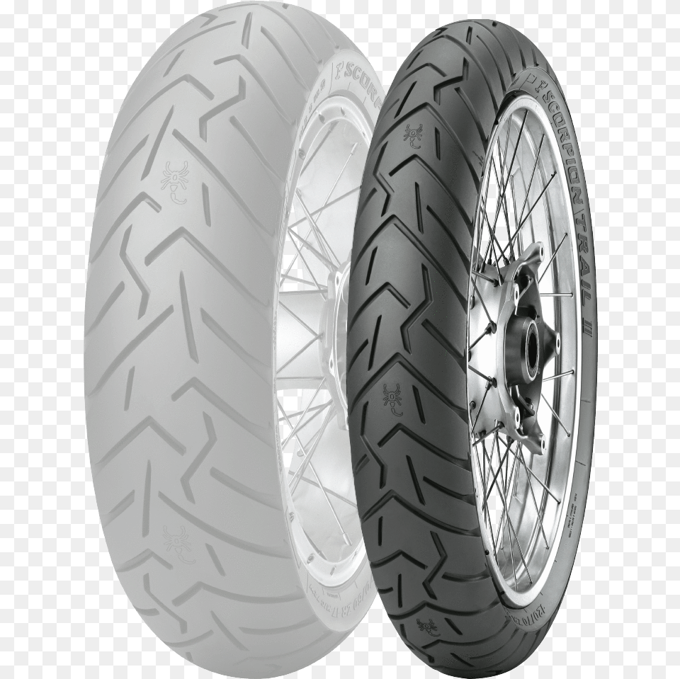 Pirelli Scorpion Trail Ii Tyre39s Scorpion Trail 2 Front, Alloy Wheel, Car, Car Wheel, Machine Free Png Download