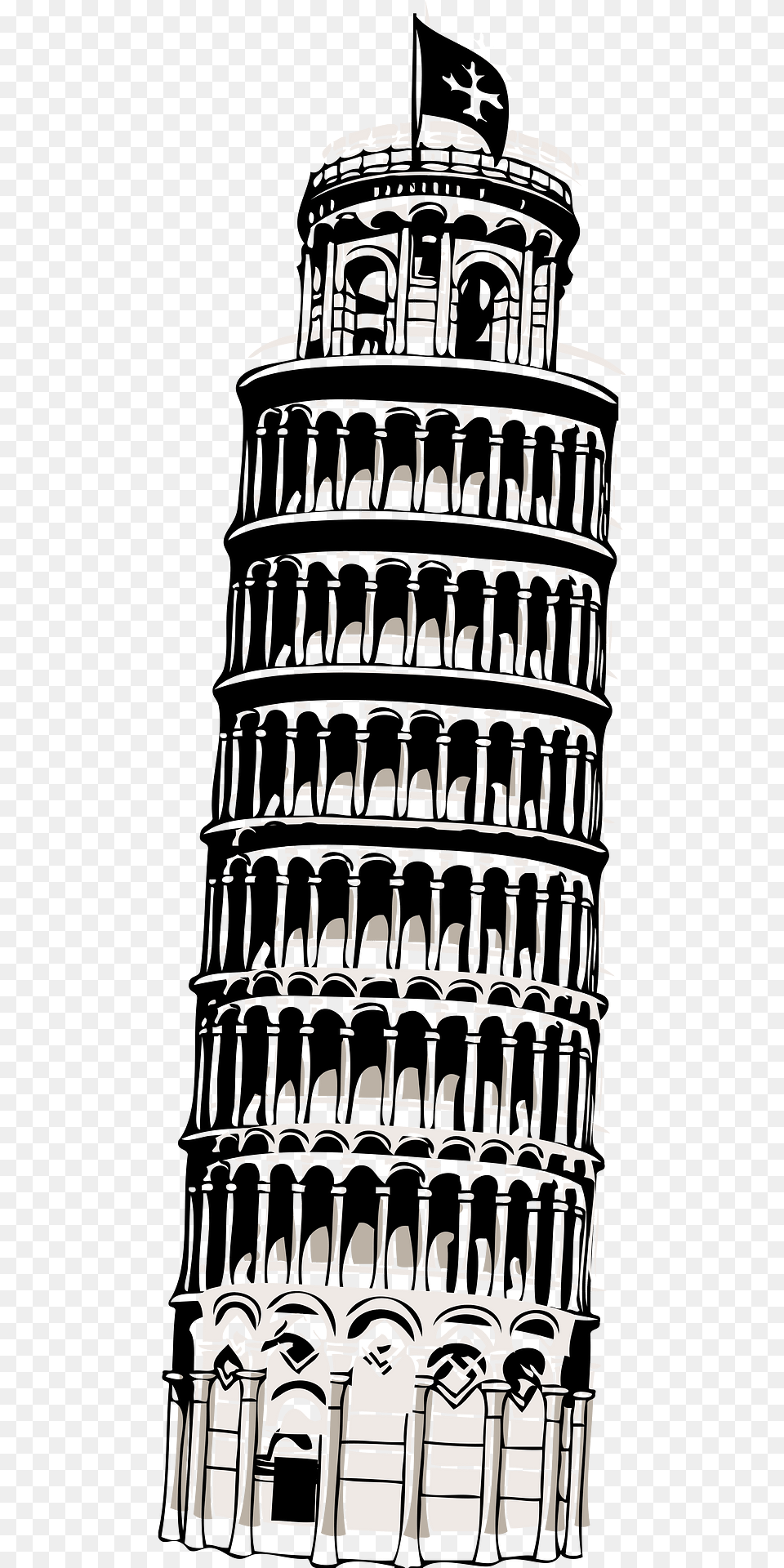 Pisa Clipart, Architecture, Bell Tower, Building, Tower Free Png