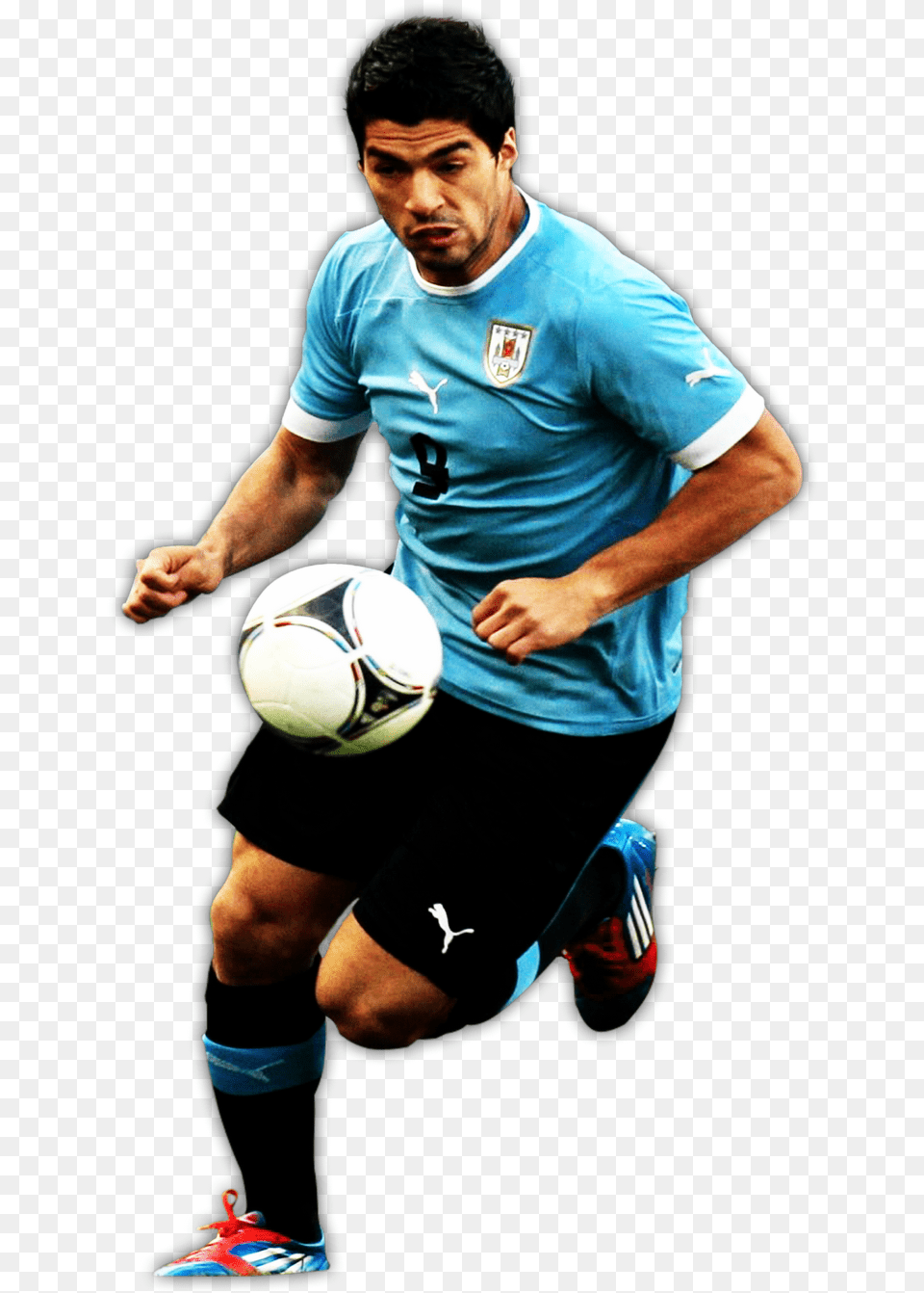 Pisa Y Pasa Luis Surez Uruguay, Sport, Person, Shorts, Soccer Free Png Download