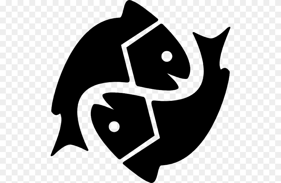 Pisces, Stencil, Recycling Symbol, Symbol, Animal Free Png Download