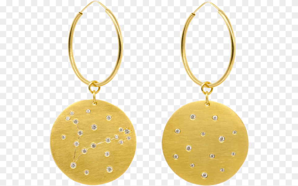 Pisces Constellation Earrings Leo Constellation Earrings, Accessories, Earring, Gold, Jewelry Free Png