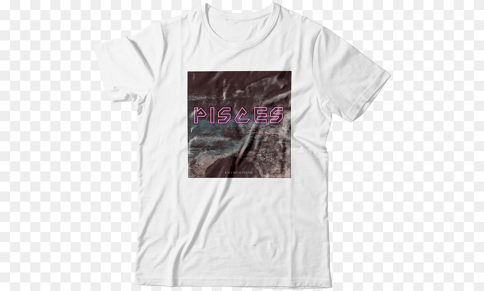 Pisces Cover Tee Canvas White Shirt Back, Clothing, T-shirt Free Png