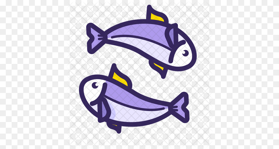 Pisces Icon Illustration, Animal, Sea Life, Dolphin, Mammal Free Png Download
