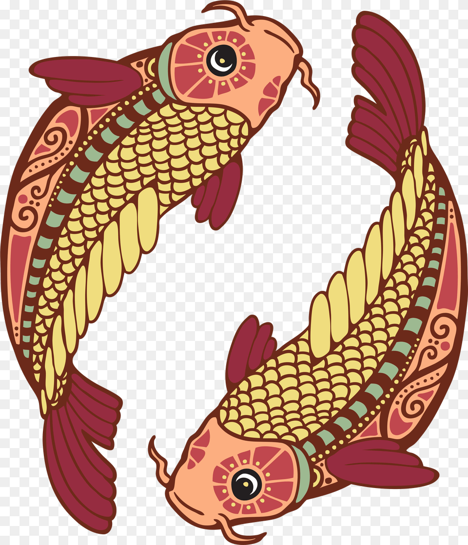 Pisces Two Fish Pisces Art Free Transparent Png