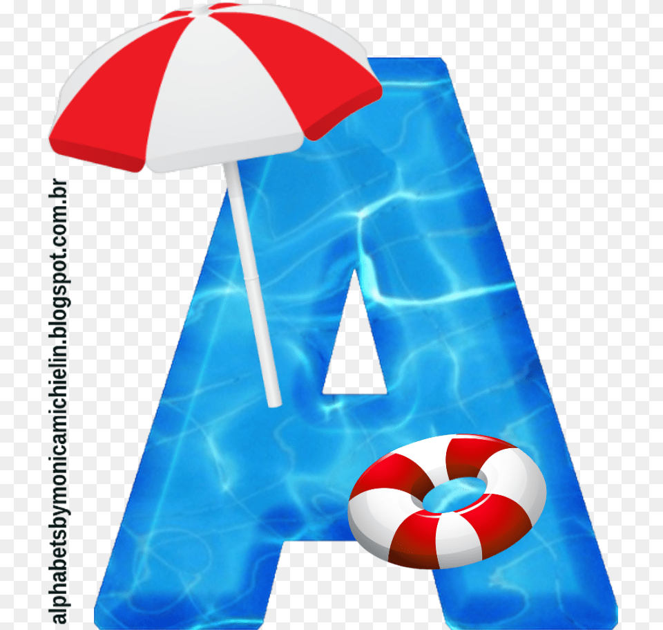 Piscina Com Guarda Sol E Bia Alfabeto Pool Beach Swimming Pool, Water, Text Free Png Download