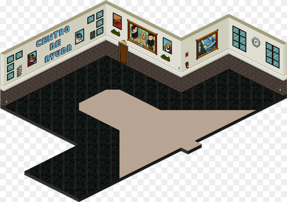 Piso Listo Habbo Background Ad Mansion, Person, Architecture, Building, Cad Diagram Free Png Download