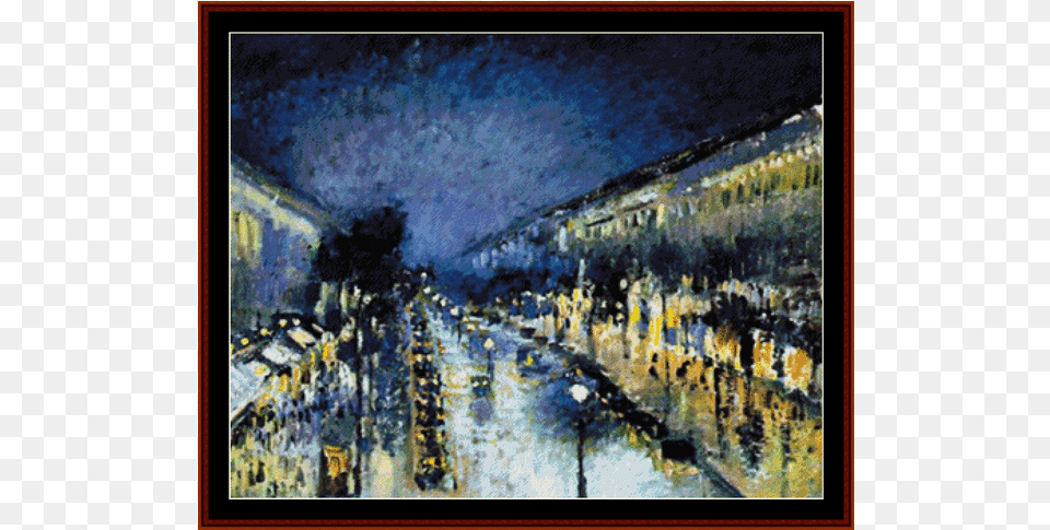 Pissarro Cross Stitch Pattern By Cross Stitch Collectibles Pissarro Impressionist Paintings, Art, Painting, Outdoors, City Free Png Download