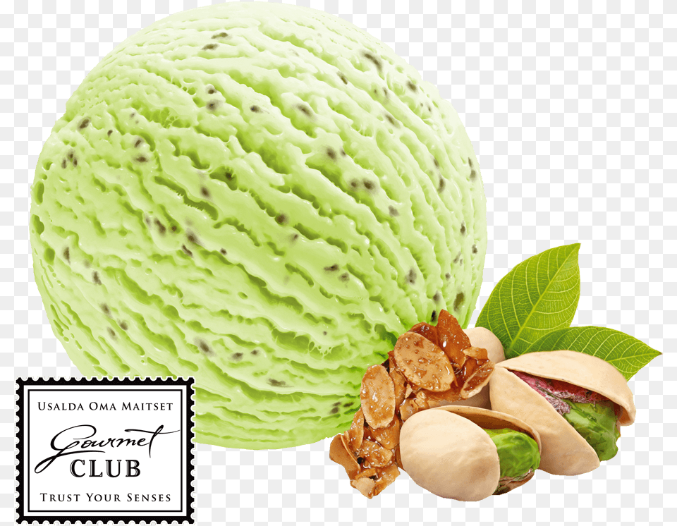 Pistachio Ice Cream With Pistachio Brittle Pistachio, Dessert, Food, Ice Cream, Nut Free Transparent Png