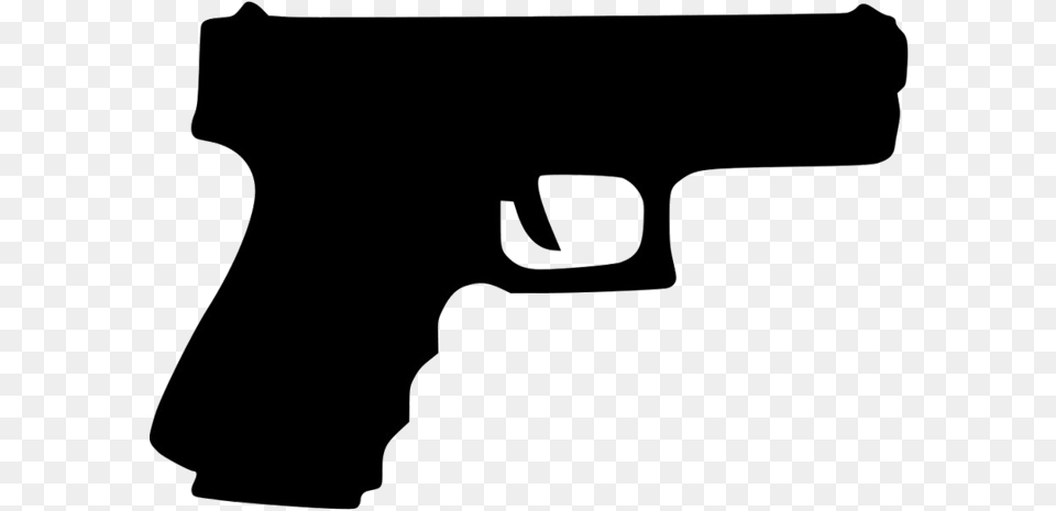 Pistol Black And White Gun, Firearm, Handgun, Weapon, Smoke Pipe Free Transparent Png