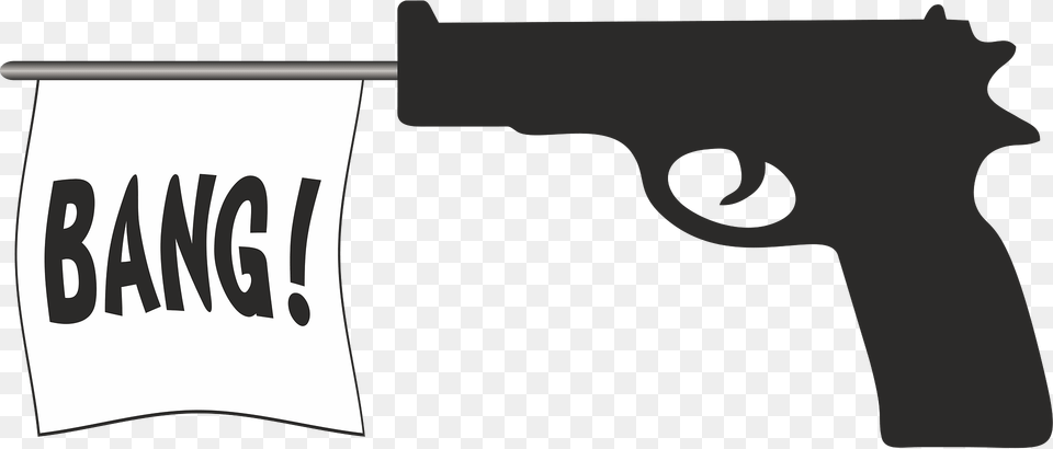 Pistol Clipart, Firearm, Gun, Handgun, Weapon Free Png Download