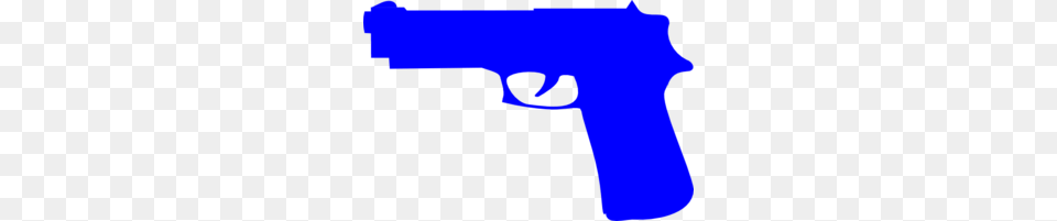 Pistol Clipart Blue, Firearm, Gun, Handgun, Weapon Png Image