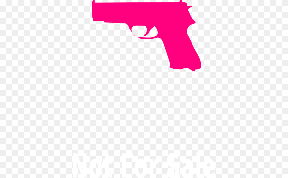 Pistol Clipart Red Pink Cartoon Gun, Firearm, Handgun, Weapon Png