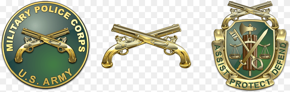 Pistol Clipart Us Army, Badge, Bronze, Logo, Symbol Png Image