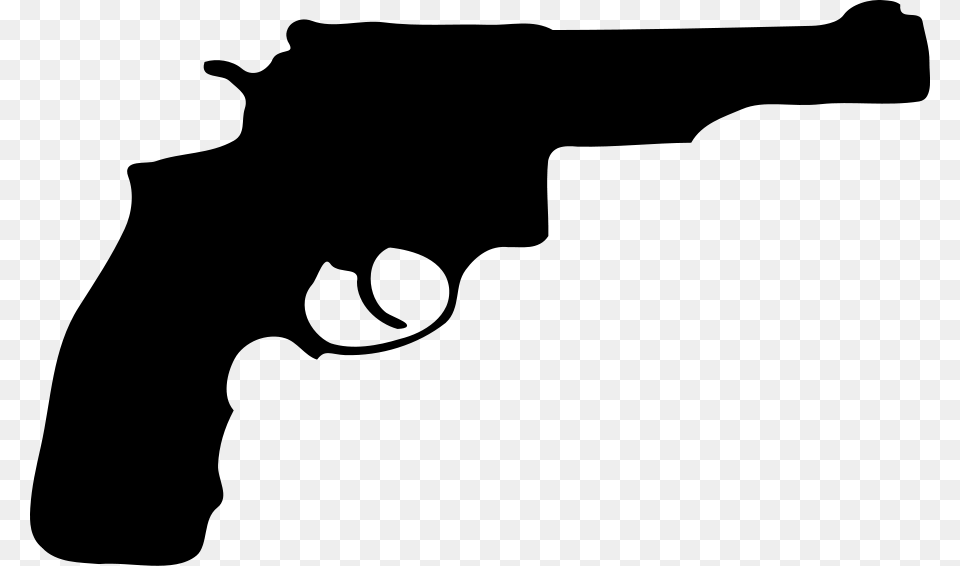 Pistol Clipart Western, Gray Free Png Download