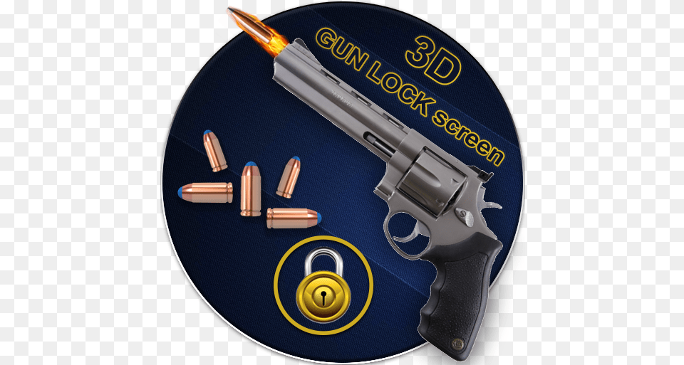 Pistol Gunshot Lock Screen Simulator Apps On Google Play Revolver, Firearm, Gun, Handgun, Weapon Free Png Download