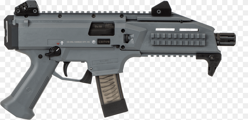 Pistol Muzzle Flash Cz Scorpion Od Green, Firearm, Gun, Rifle, Weapon Free Transparent Png
