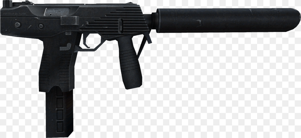 Pistol Silenced Cs 16 Silenced Smg, Firearm, Gun, Rifle, Weapon Png