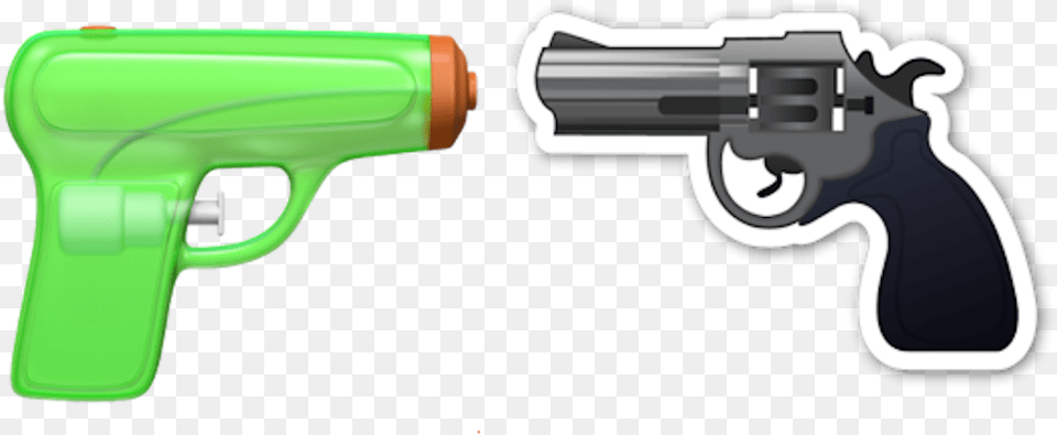 Pistol Vs Gun Emoji Water Gun, Weapon, Handgun, Firearm, Electrical Device Free Png Download