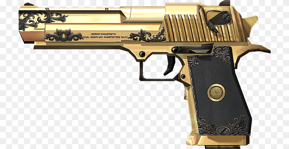 Pistola De Ouro, Firearm, Gun, Handgun, Weapon Free Png Download