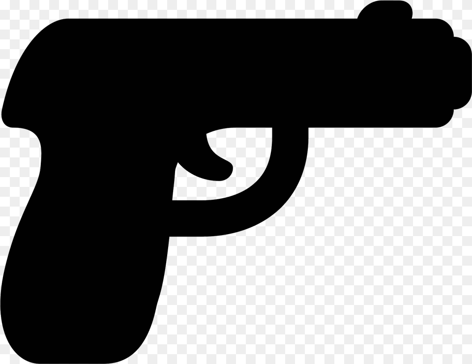 Pistola Icono, Gray Free Png Download
