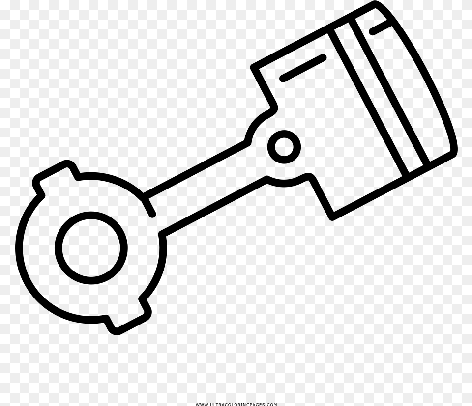Piston Coloring, Gray Free Png Download