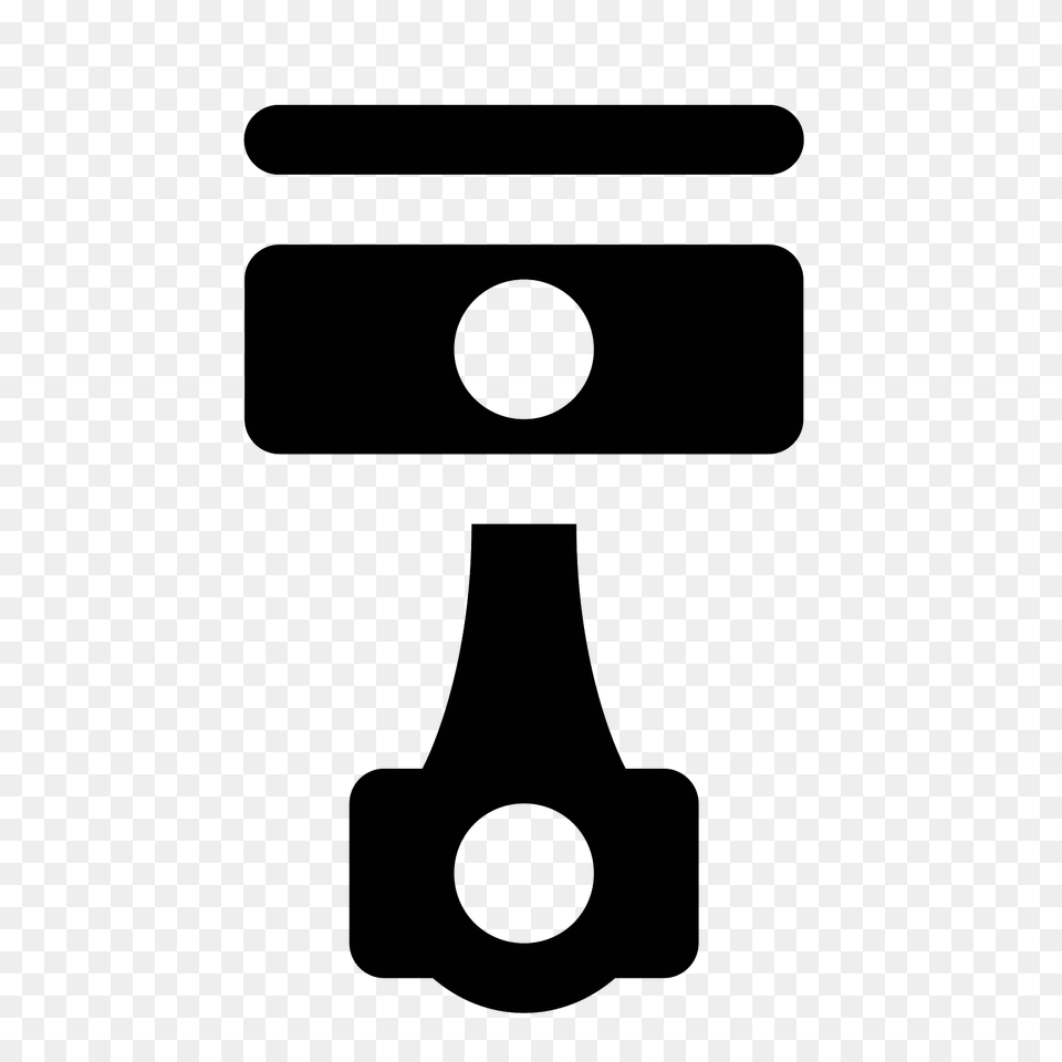 Piston Icon, Gray Png