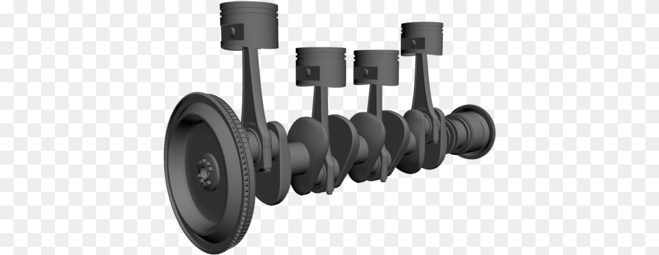 Piston Turntable 0034 Dumbbell, Axle, Machine, Engine, Motor Free Png Download