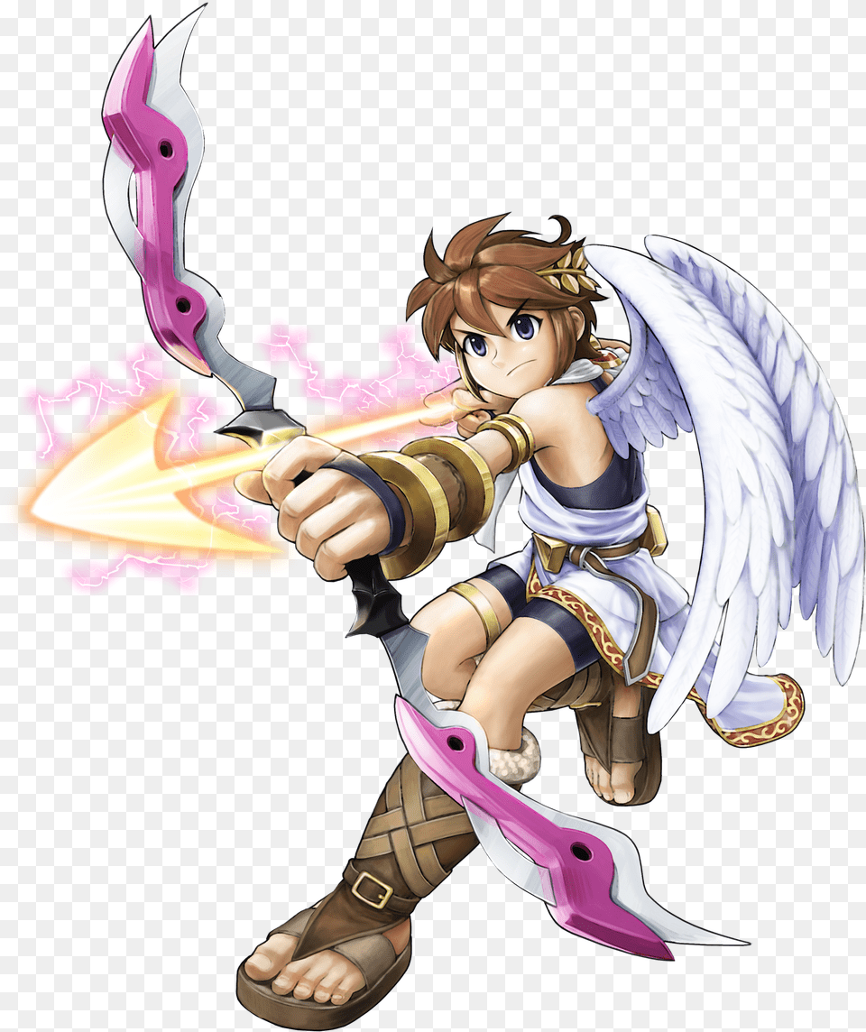 Pit Bow Pit Kid Icarus Uprising, Archer, Sport, Person, Weapon Free Png Download
