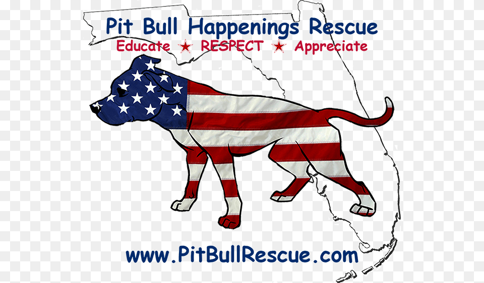 Pit Bull Happenings Rescue Logo American Pitbull Terrier Logo, American Flag, Flag, Animal, Baby Free Png