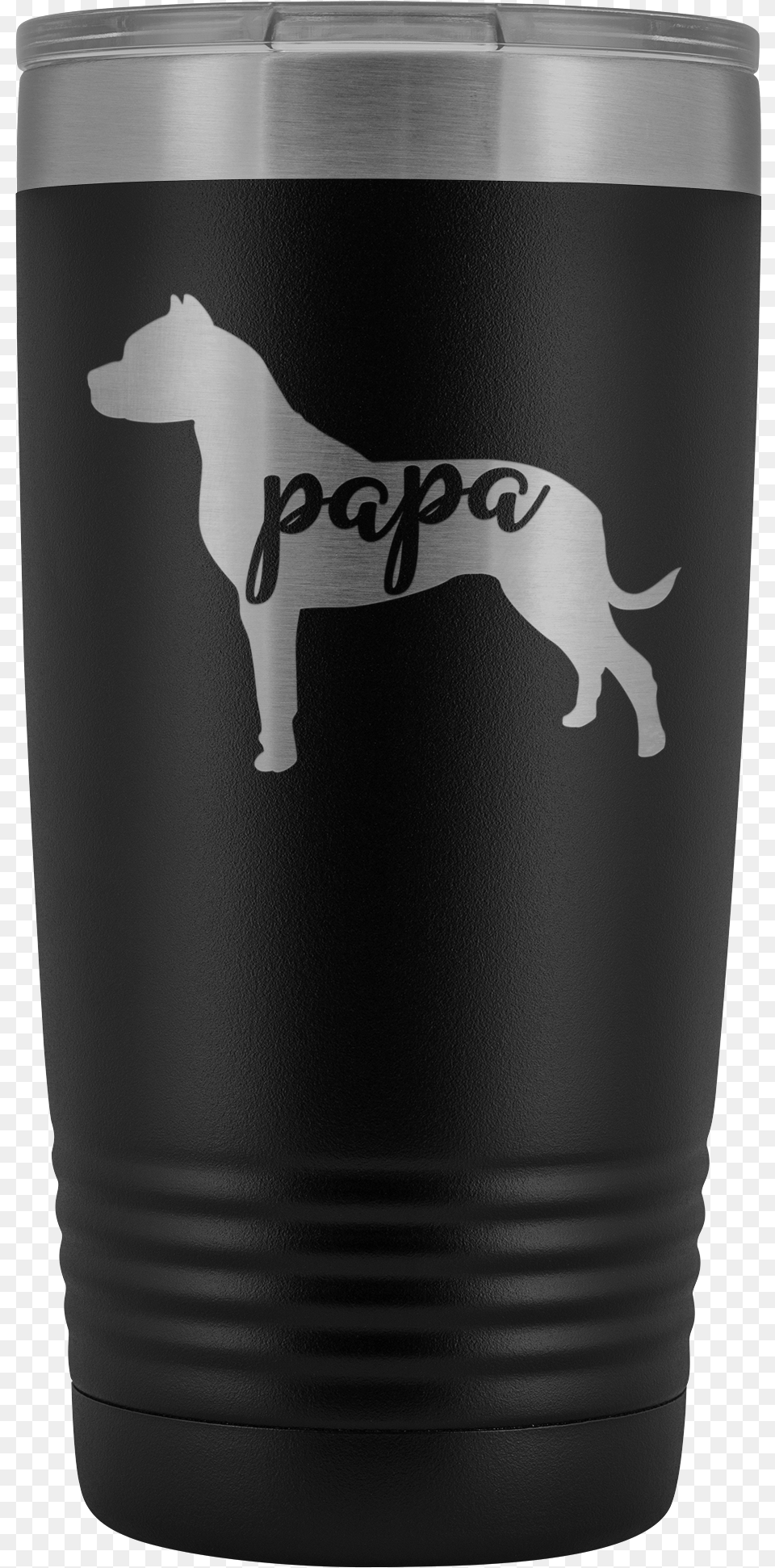 Pit Bull Papa Tumbler Pitbull Dog Dad 20oz Insulated Scent Hound, Steel, Can, Tin Free Transparent Png
