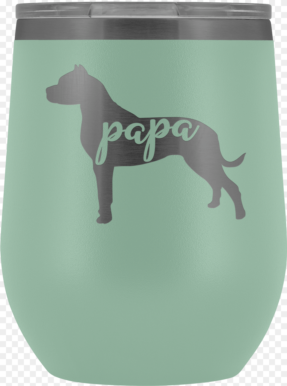 Pit Bull Papa Wine Tumbler With Lid Pitbull Dog Dad Treeing Walker Coonhound, Jar, Animal, Antelope, Mammal Free Transparent Png