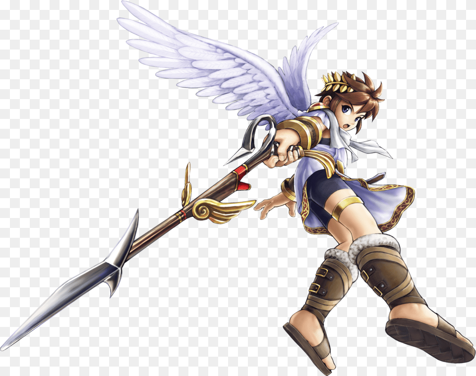 Pit Kid Icarus Uprising, Sword, Weapon, Person, Face Png