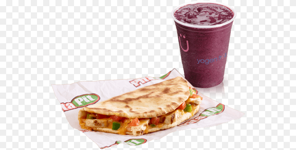Pita And Smoothie Pita Pit Kids Meal, Cup, Food, Sandwich, Beverage Png
