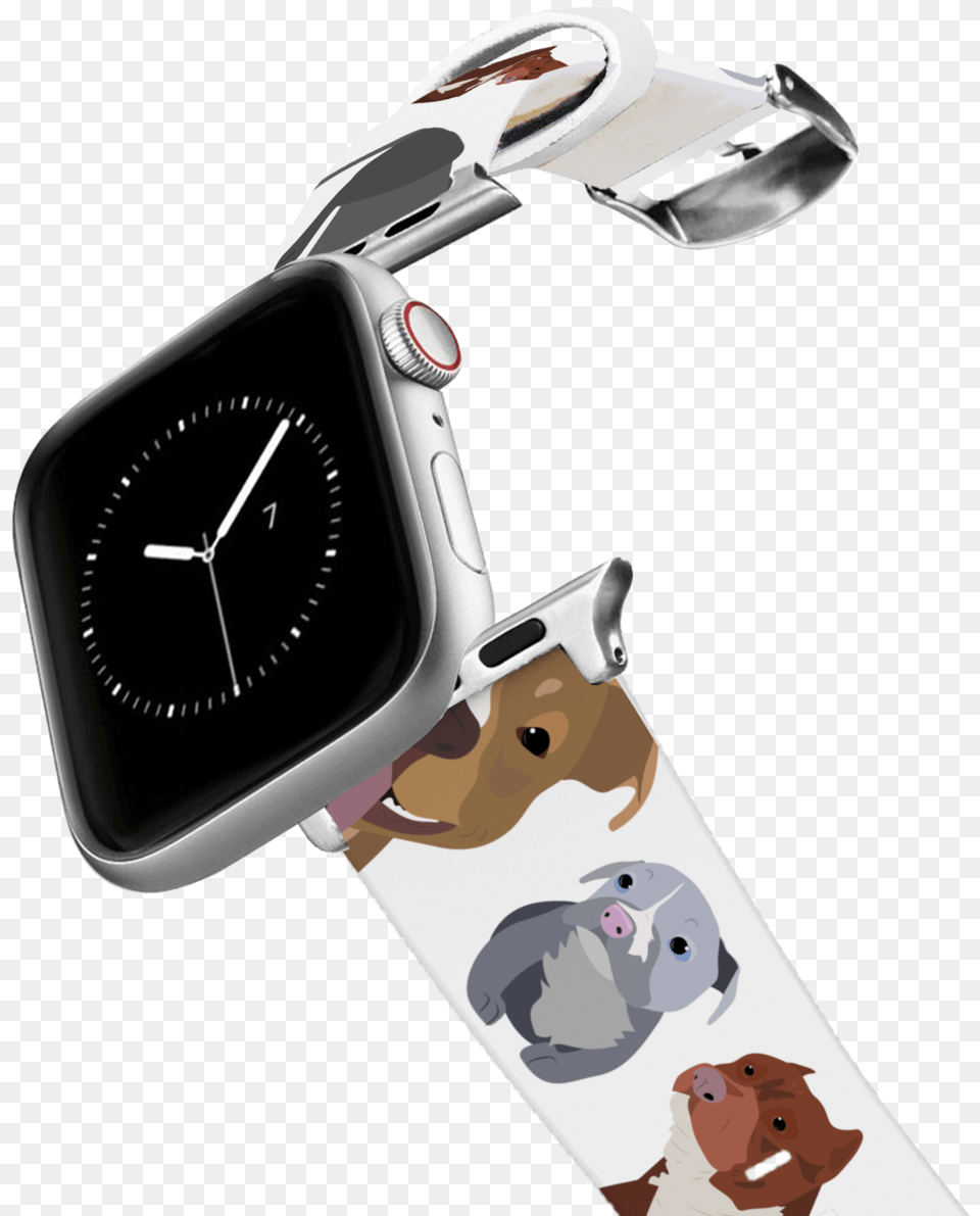 Pitbull Apple Watch Band Boston Terrier Apple Watch Band, Wristwatch, Arm, Body Part, Person Free Png Download