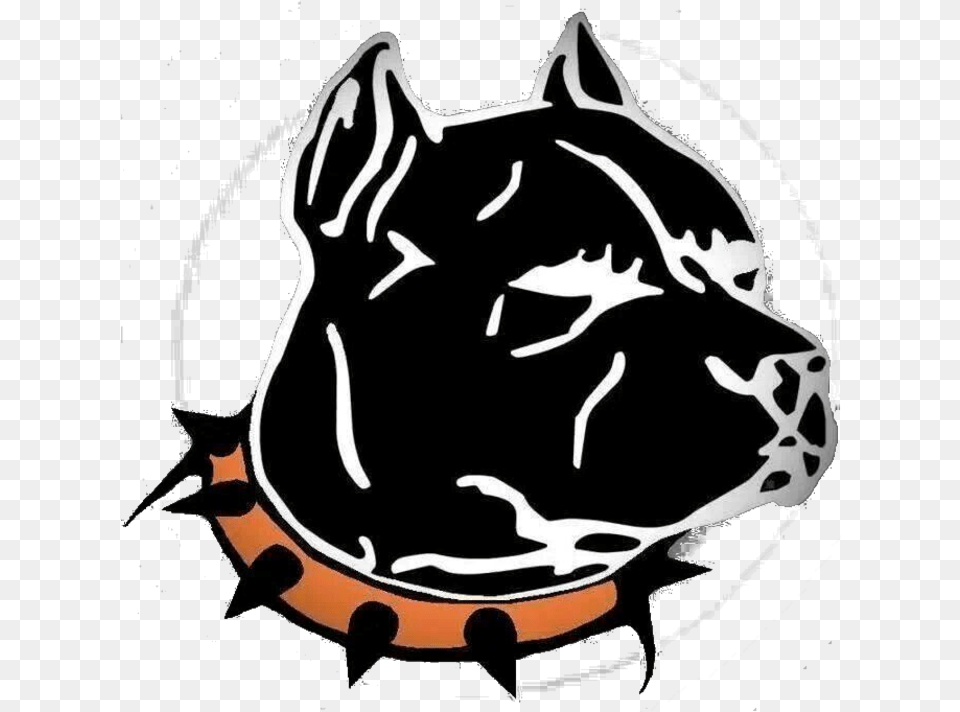 Pitbull Clipart Football Transparent American Bully Head Logo, Stencil, Animal, Dinosaur, Reptile Png Image
