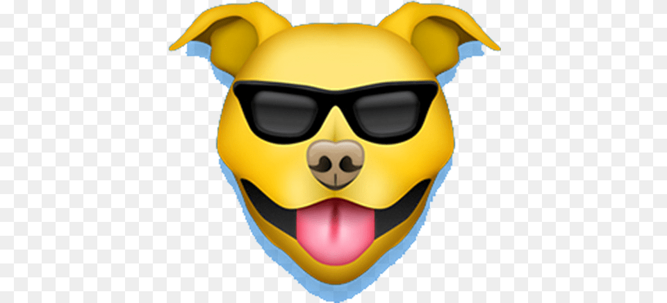 Pitbull Emoji Messages Sticker 7 Pitbull Emoji, Accessories, Sunglasses, Clothing, Hardhat Free Transparent Png