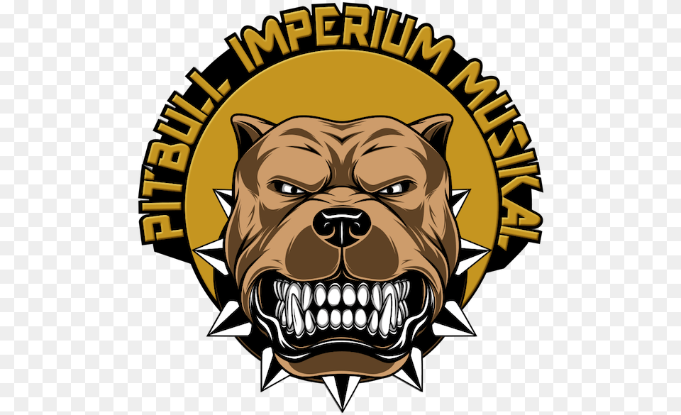 Pitbull Imperium Musikal Head American Bully Logo, Badge, Symbol Png Image