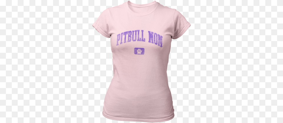 Pitbull Mom Pink, Clothing, Shirt, T-shirt Free Png Download