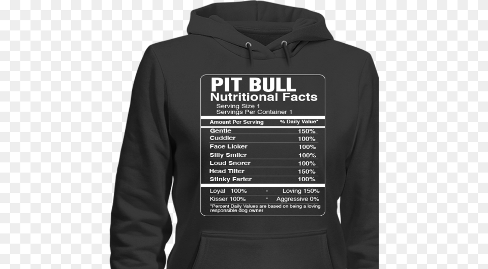 Pitbull Nutritional Facts Tshirt M Called Pop Pop Because I M Way Too Cool To Be Called, Clothing, Hoodie, Knitwear, Sweater Free Png Download